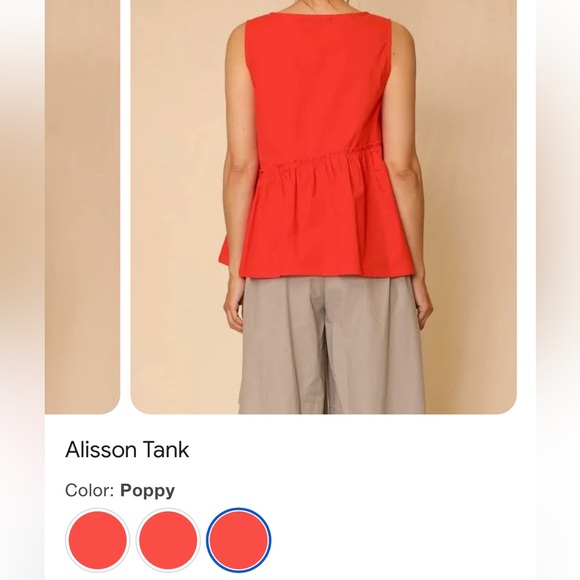 BEAU JOURS Alisson Tank - 9K1161 - in Poppy NWT
Regular price $136.00 - Picture 3 of 10